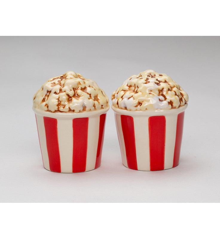 Ceramic Popcorn Salt and Pepper Shakers