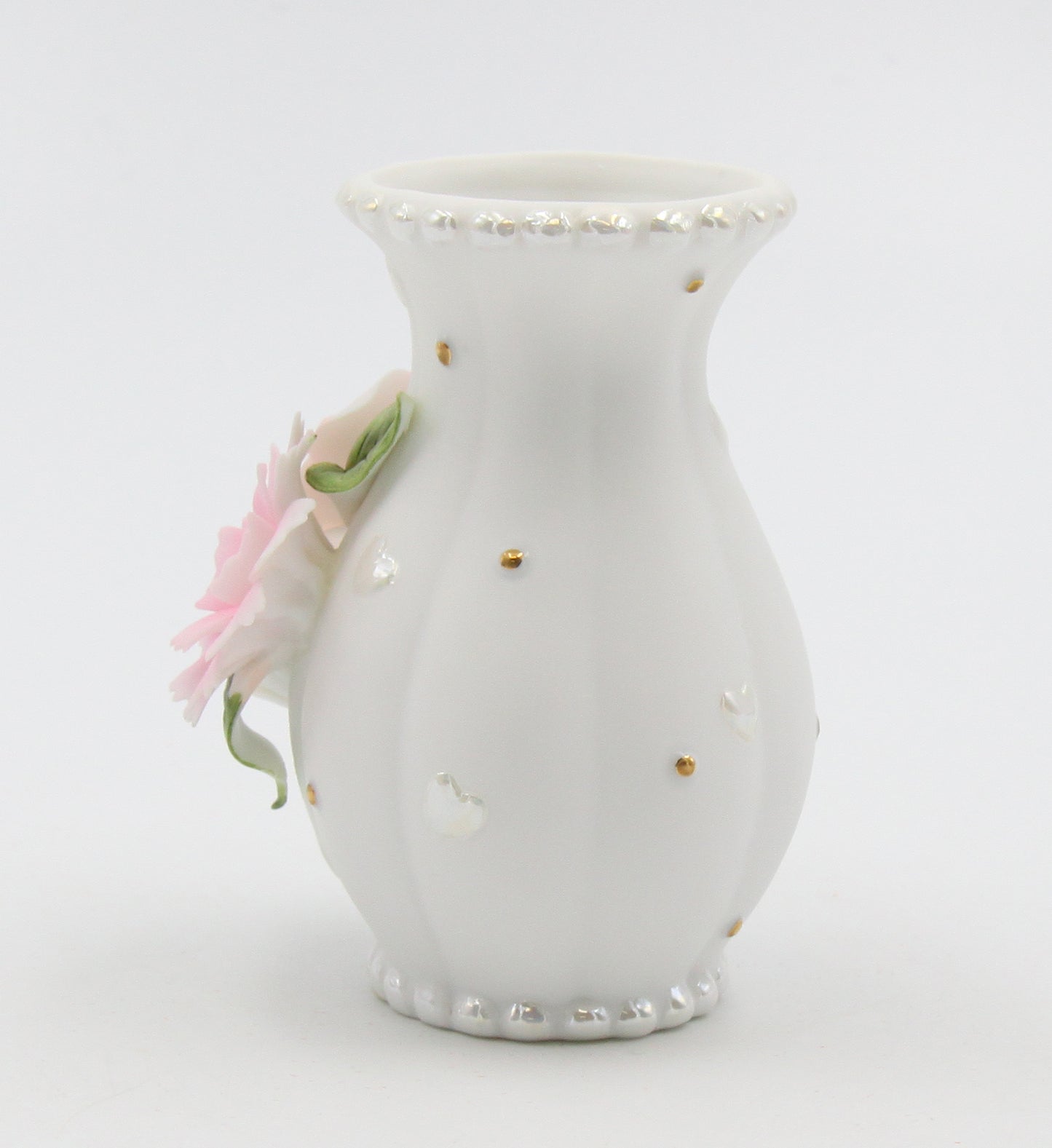 Ceramic Wedding Rose Vase, Wedding Décor or Gift, Anniversary Décor or Gift, Home Décor, Vanity Decor