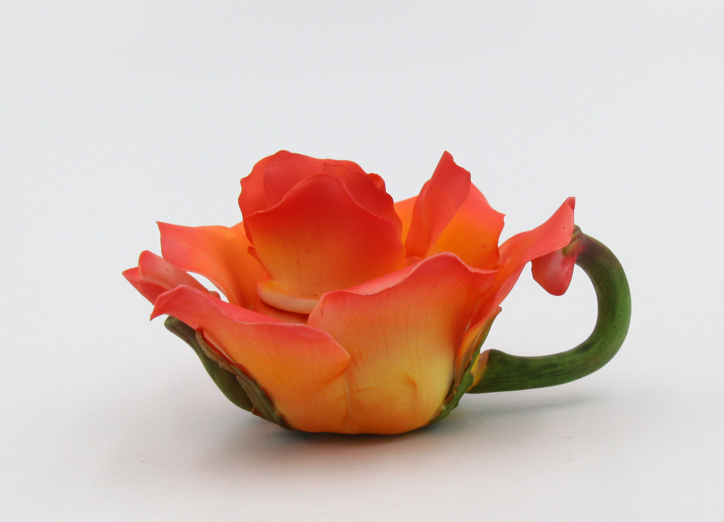 Ceramic Red Rose Flower Teapot Figurine, Home Décor, Gift for Her, Mom, Farmhouse Kitchen Décor, Vintage Decor