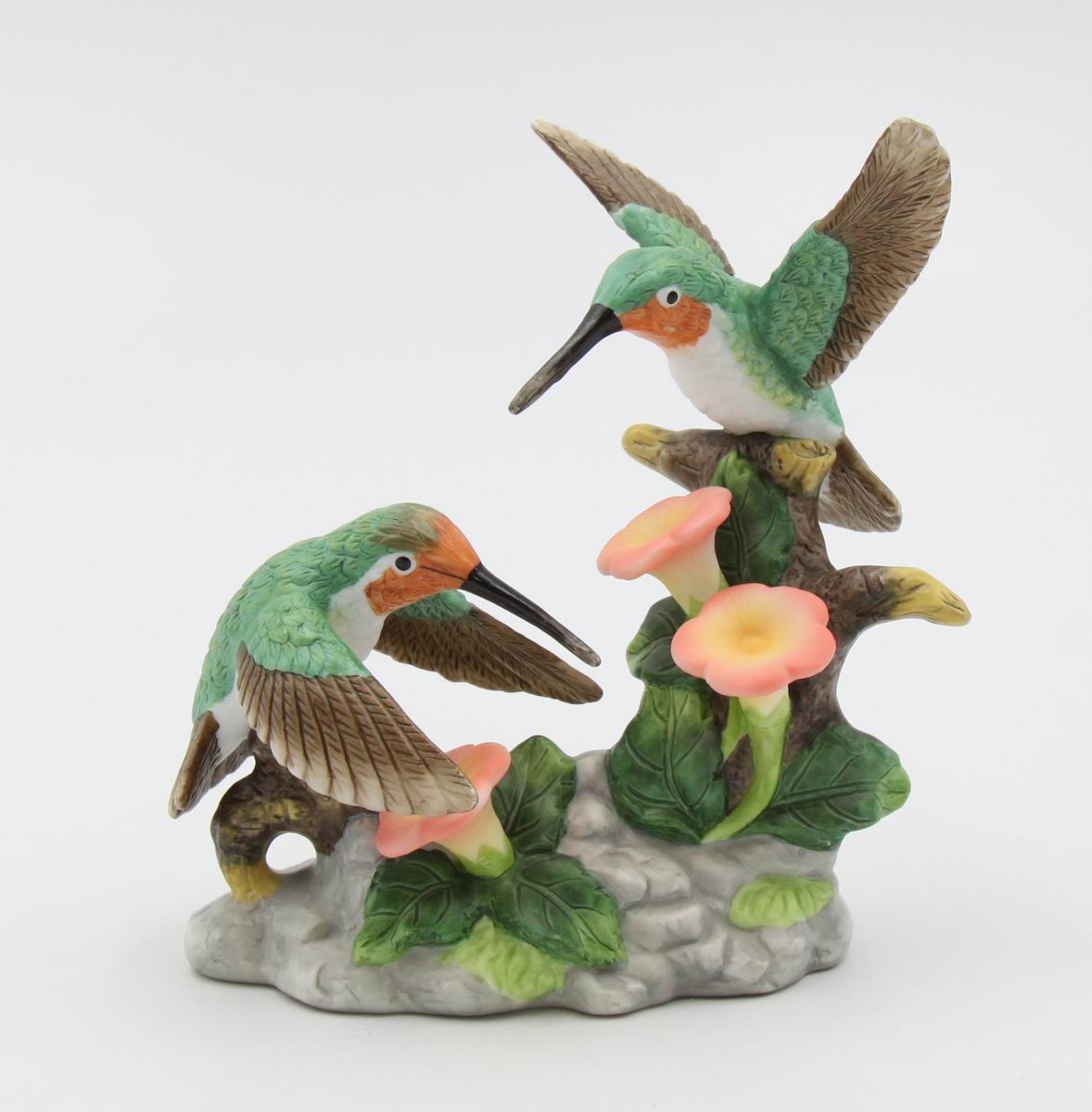 Ceramic Hummingbirds Figurine, Home Décor, Gift for Her, Mom, Kitchen Décor, Birdwatcher Gift, Vintage Decor