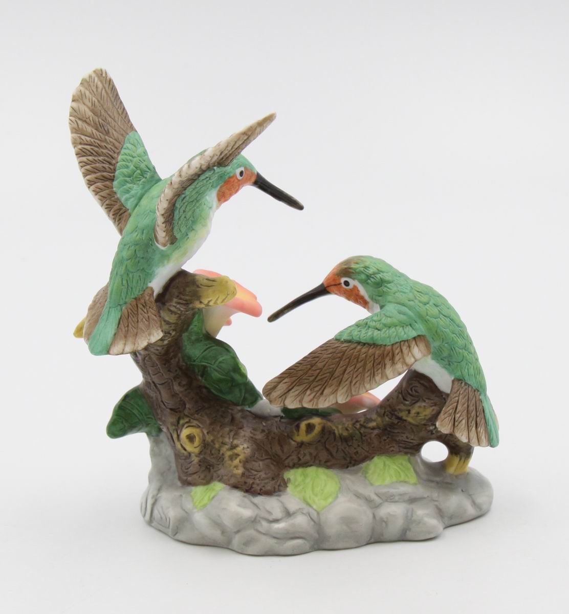 Ceramic Hummingbirds Figurine, Home Décor, Gift for Her, Mom, Kitchen Décor, Birdwatcher Gift, Vintage Decor