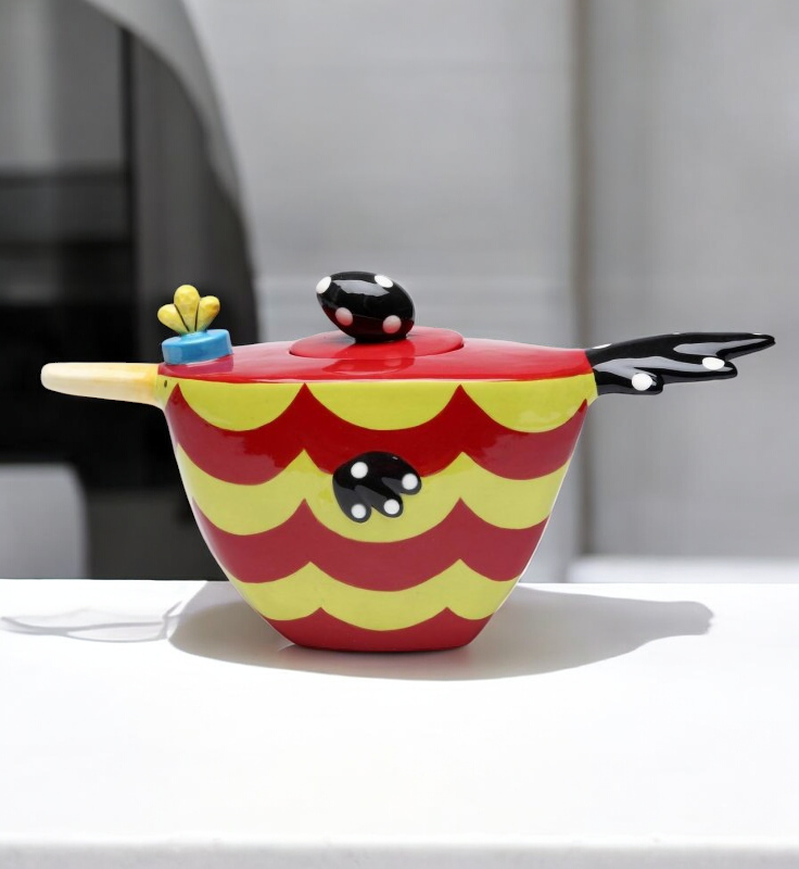 Ceramic Dollymama's Bird Teapot, Afternoon Tea Party, Gift for Her