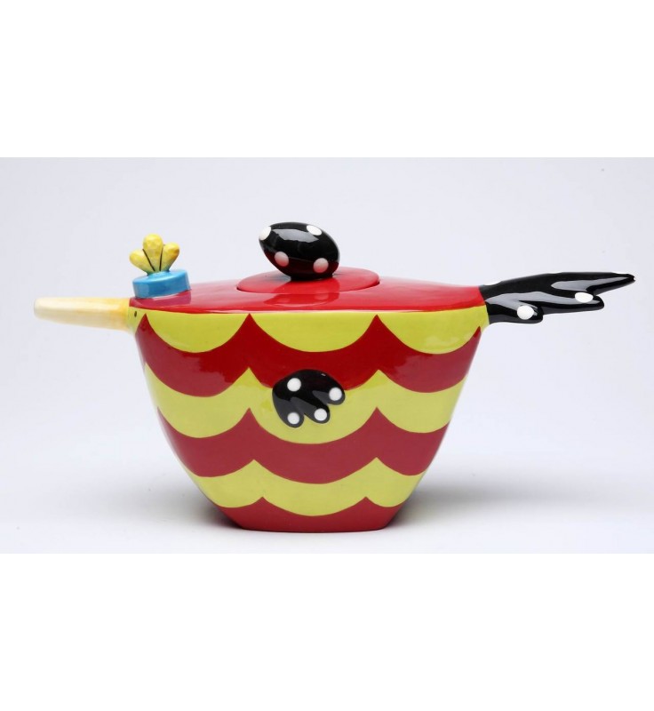 Ceramic Dollymama's Bird Teapot, Afternoon Tea Party, Gift for Her