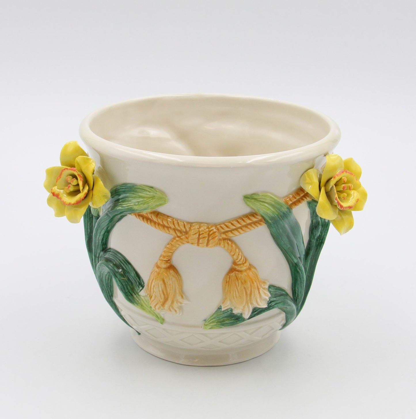 Ceramic Narcissus Flower Planter, Vintage Decor, Gift for Her, Gift for Mom