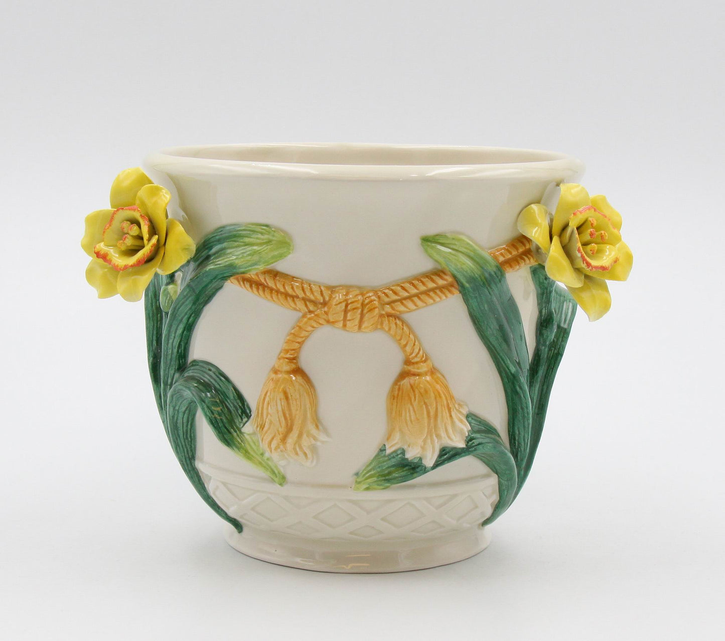 Ceramic Narcissus Flower Planter, Vintage Decor, Gift for Her, Gift for Mom