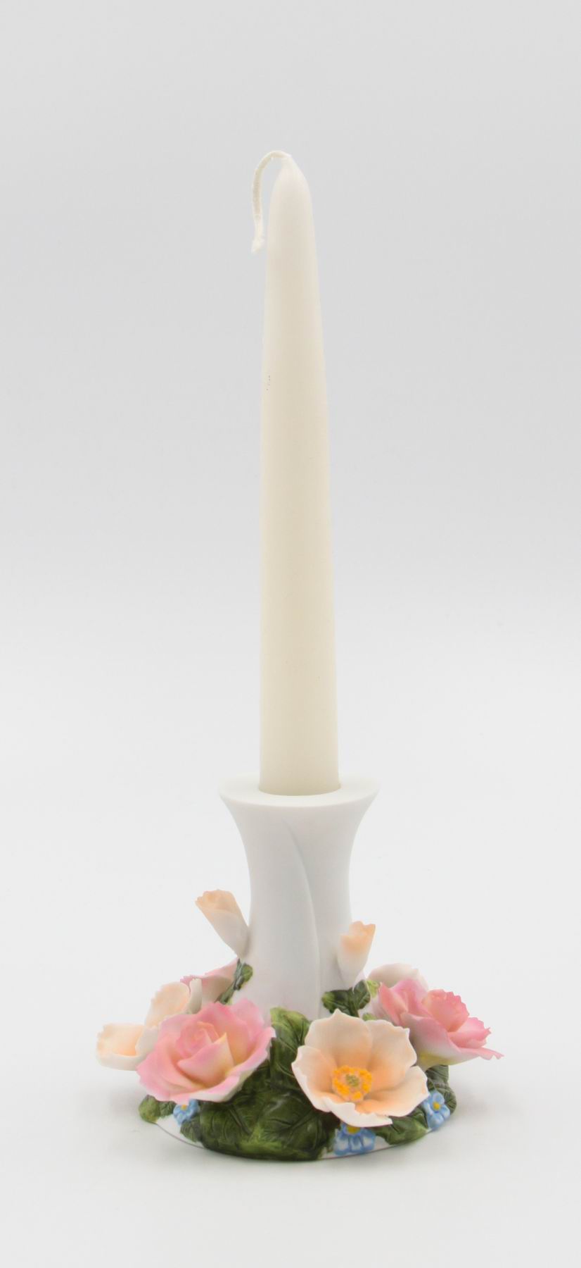 Ceramic 7/8’’ Tapper Candle Holder with Flower Base Home Décor Gift for Her Gift for Mom Kitchen Décor Wedding Décor