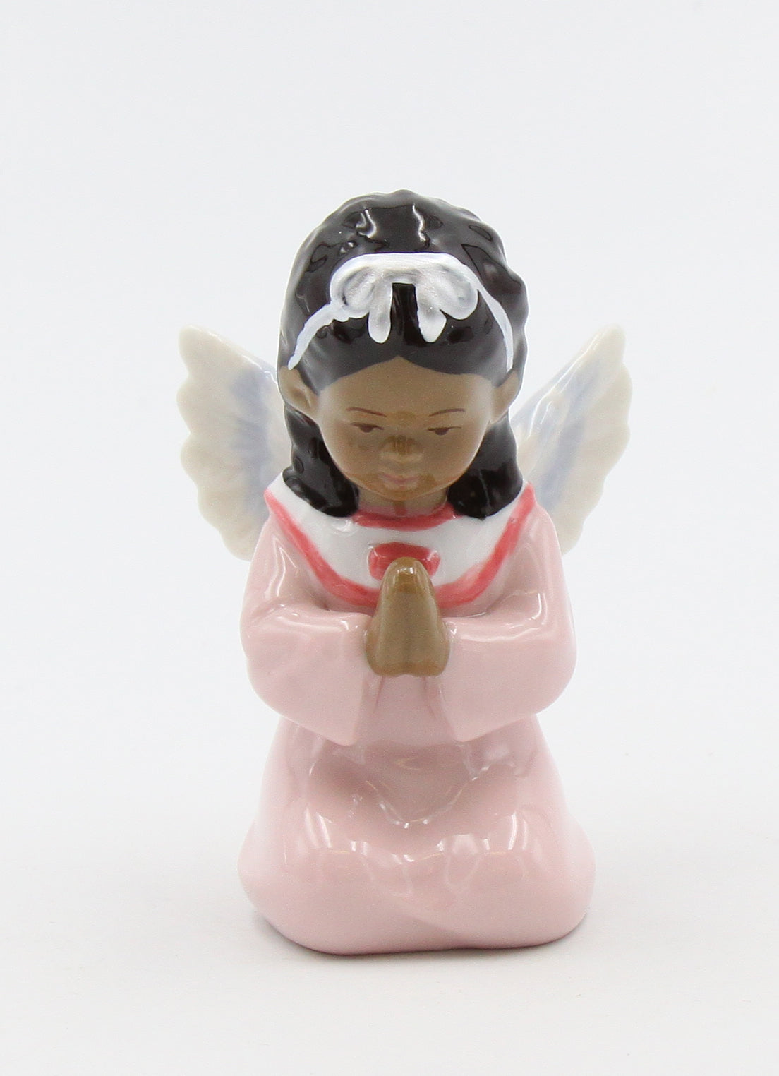 African American Praying Angel Girl Figurine - kevinsgiftshoppe