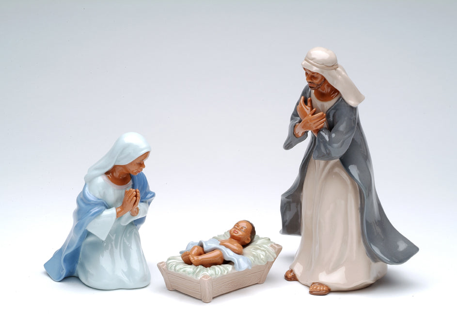 African American Holy Family Set Of 3 - kevinsgiftshoppe