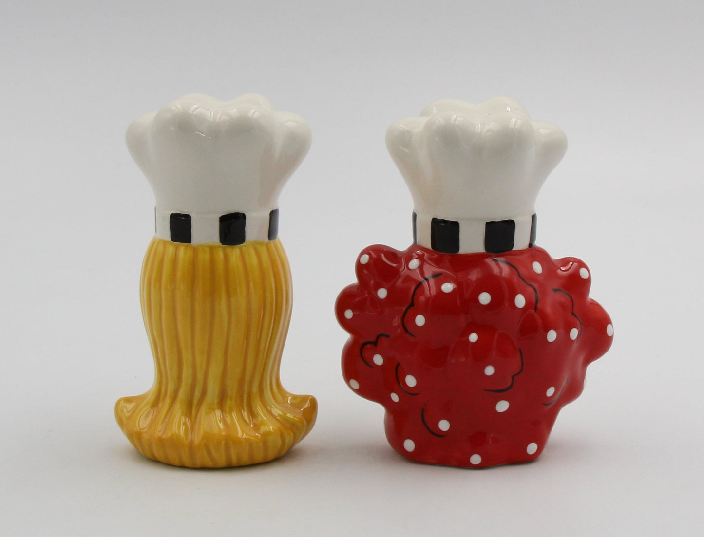 Ceramic African American Lady Chef Salt and Pepper Shakers Home Décor Gift for Her Mom Friend or Coworker Kitchen Décor