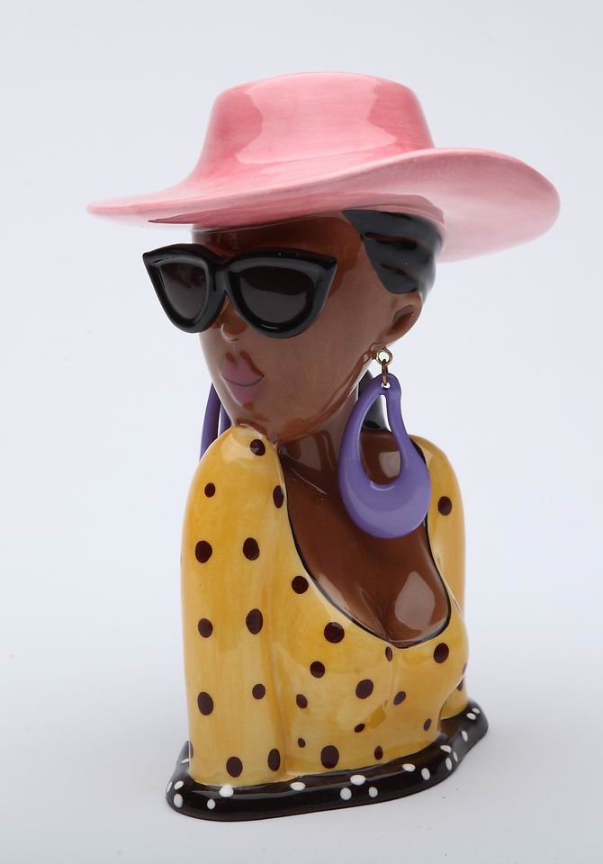 African American Summer Lady Make Up Holder - kevinsgiftshoppe