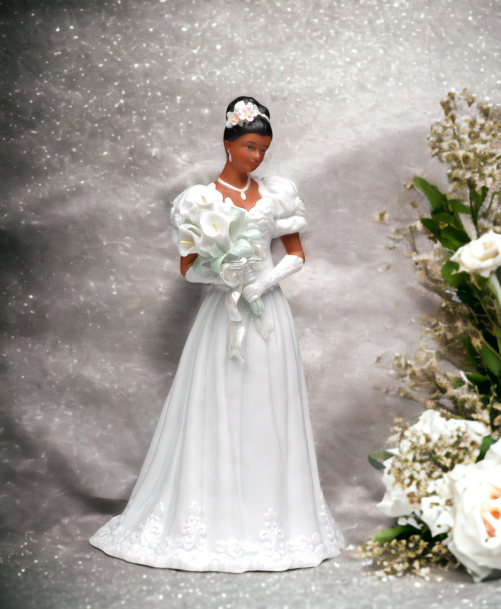 Ceramic African American Wedding Bride Wedding Décor or Gift Anniversary Décor or Gift Home Décor Vanity Decor