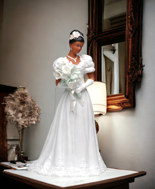 Ceramic African American Wedding Bride Wedding Décor or Gift Anniversary Décor or Gift Home Décor Vanity Decor