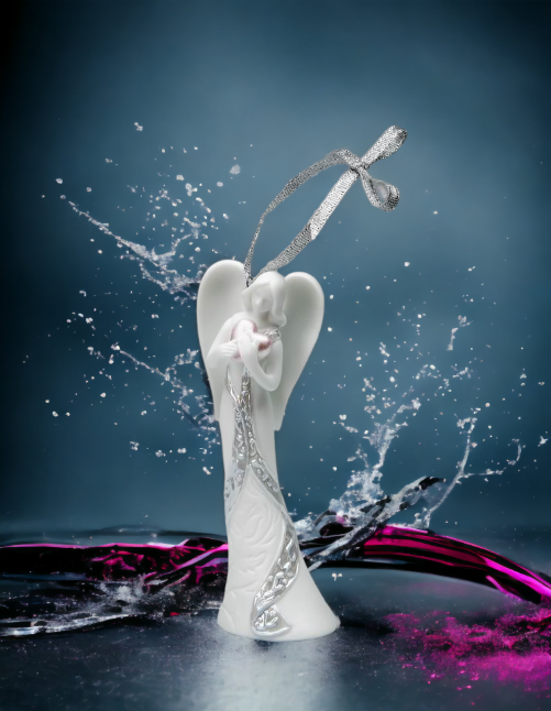 Ceramic Angel Of Love Ornament Home Décor Religious Décor Religious Gift Church Décor Baptism Gift - Holiday Ornaments