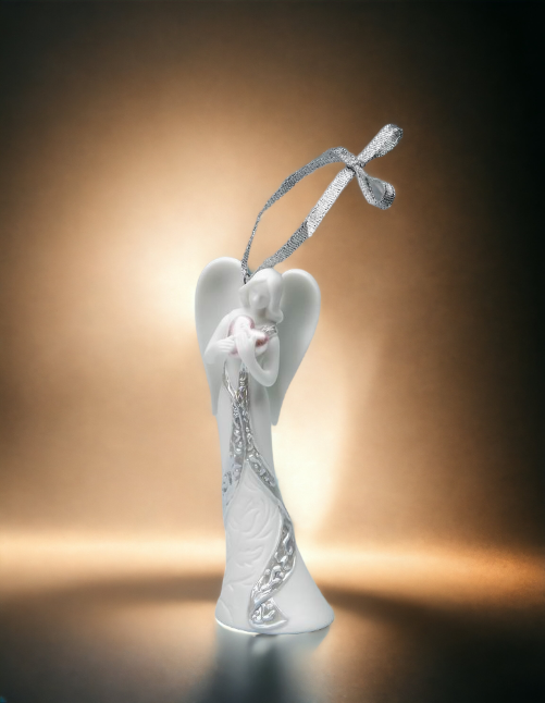 Ceramic Angel Of Love Ornament Home Décor Religious Décor Religious Gift Church Décor Baptism Gift - Holiday Ornaments