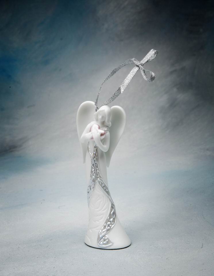 Ceramic Angel Of Love Ornament Home Décor Religious Décor Religious Gift Church Décor Baptism Gift - Holiday Ornaments