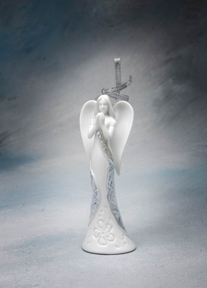 Ceramic Angel Of Prayer Ornament Home Décor Religious Décor Religious Gift Church Décor Baptism Gift - Holiday Ornaments