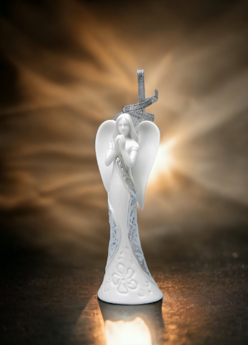 Ceramic Angel Of Prayer Ornament Home Décor Religious Décor Religious Gift Church Décor Baptism Gift - Holiday Ornaments