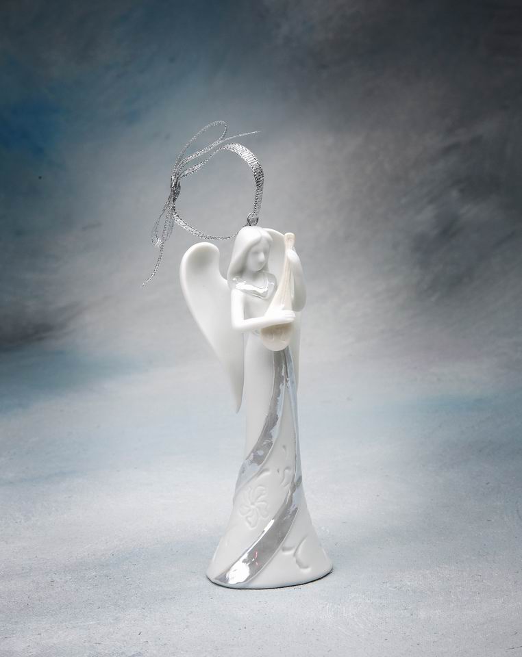 Ceramic Angel Of Song Ornament Home Décor Religious Décor Religious Gift Church Décor Baptism Gift - Holiday Ornaments