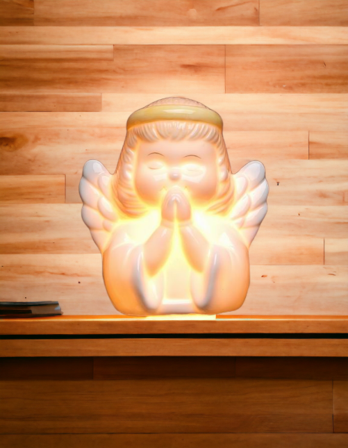 Ceramic Angel Plug-In Nightlight Religious Décor Religious Gift Church Décor Church Gift Baptism Gift - Night Lights &