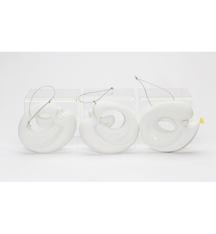 Ceramic Angels Christmas Tree Ornaments-Set of 3 Home Décor Gift for Her Gift for Mom Religious Décor Christmas Décor