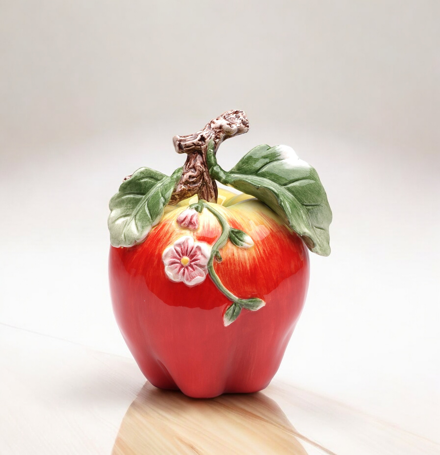 Ceramic Apple Figurine Home Decor Kitchen Decor Gift for Teacher Gift for Mom Gift for Her - Figurine