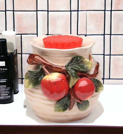 Ceramic Apple Tart Burner Home Décor Gift for Her Gift for Mom Kitchen Décor Farmhouse Décor Nature Lover Gift Vintage