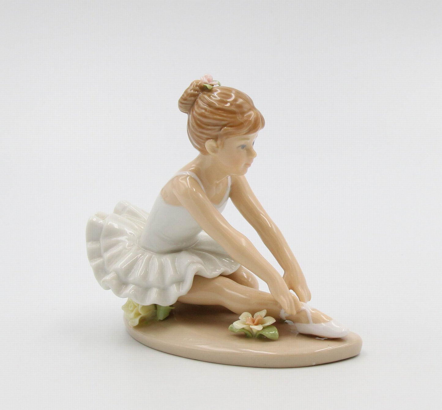 Ceramic Ballerina Dancer in Stretching Position Figurine Home Décor Gift for Her Gift for Daughter Gift for Ballerina