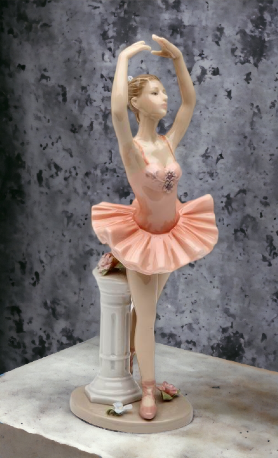 Ceramic Ballerina Dancing Figurine Home Décor Gift for Her Gift for Daughter Gift for Ballerina Dancer - Figurines