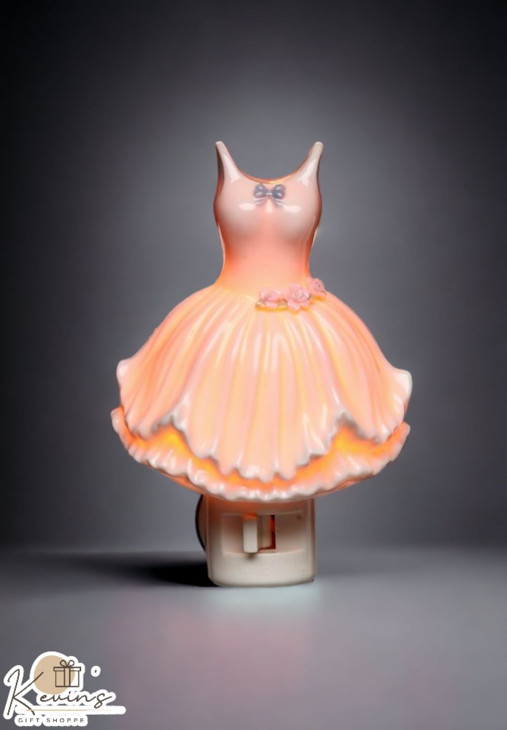 Ceramic Ballerina Dress Plug-In Night Light Home Décor Gift for Her Gift for Daughter Gift for Ballerina Dancer - Night