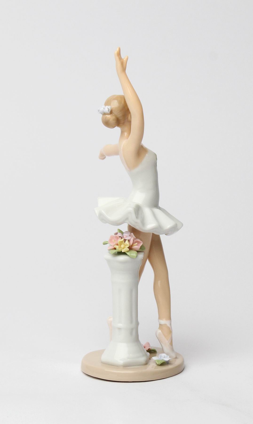Ceramic Ballerina In Point Position Figurine Home Décor Gift for Her Gift for Daughter Gift for Ballerina Dancer
