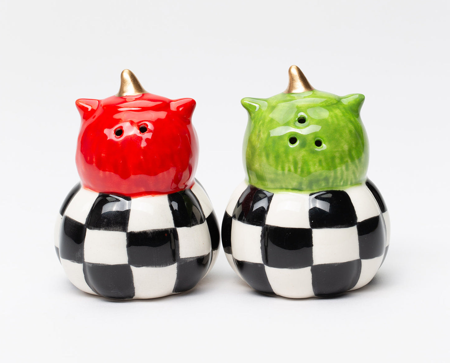 Ceramic Black & White Owl Salt And Pepper Shakers Home Décor Gift for Her Mom Farmhouse Kitchen Décor Fall Décor