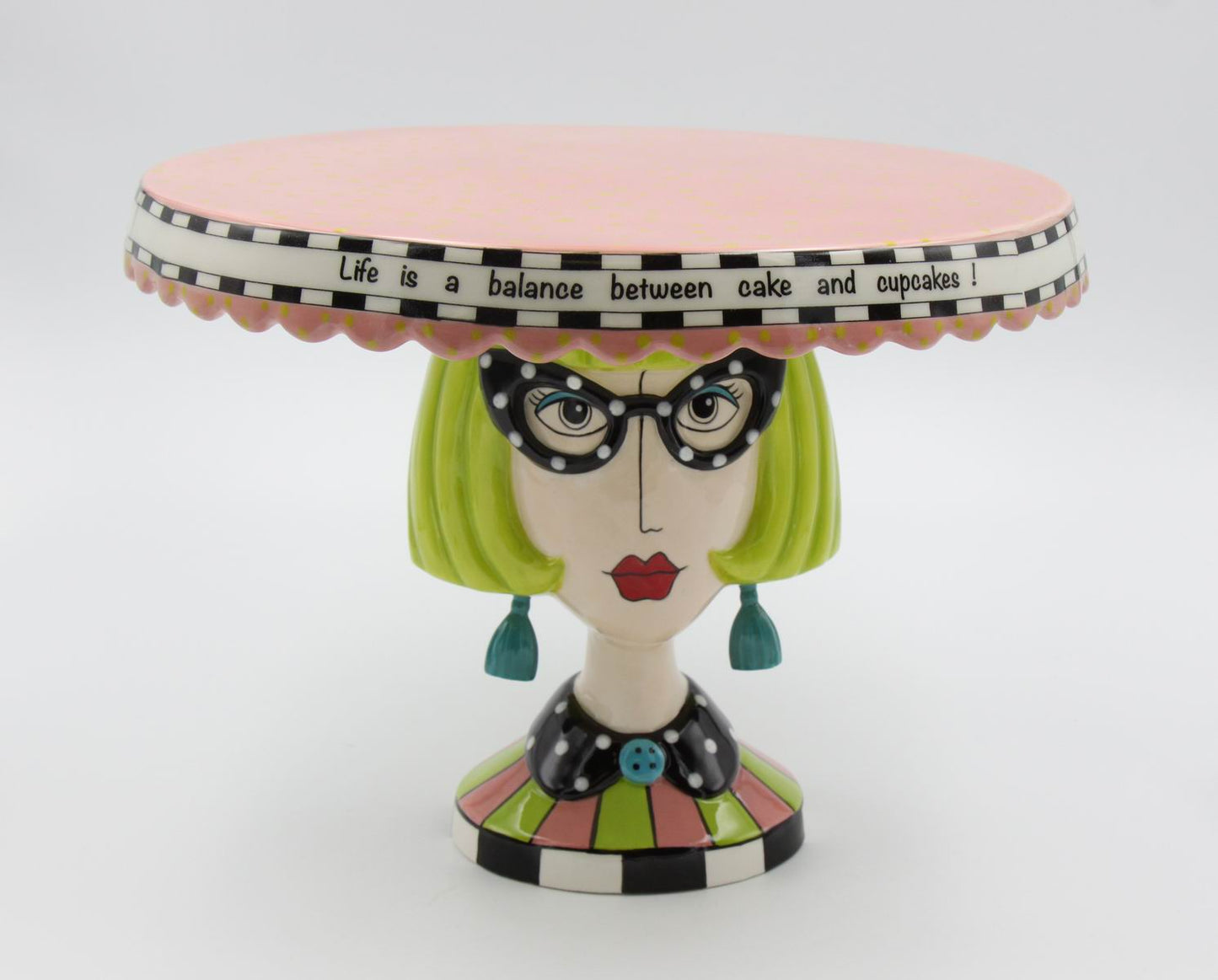 Large Cake Stand - Lady - kevinsgiftshoppe