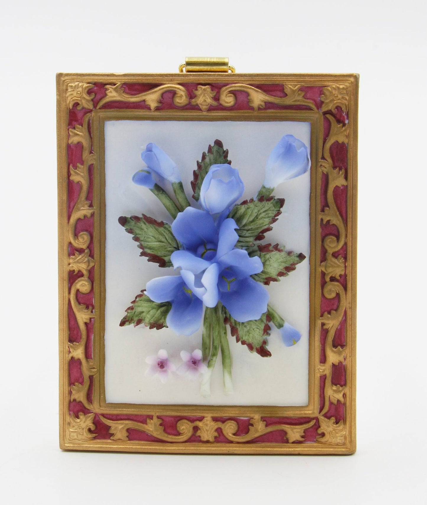 Ceramic Blue Bonnet Flower Wall Plaque Texas Flower Texas Home Decor Spring Decor Gift for Mom - wall decor