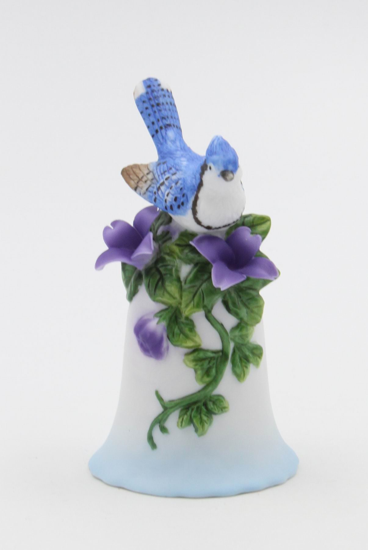 Ceramic Blue Jay Bird Bell Birdwatcher Gift Gift for Her Gift for Mom Home Decor - Bell