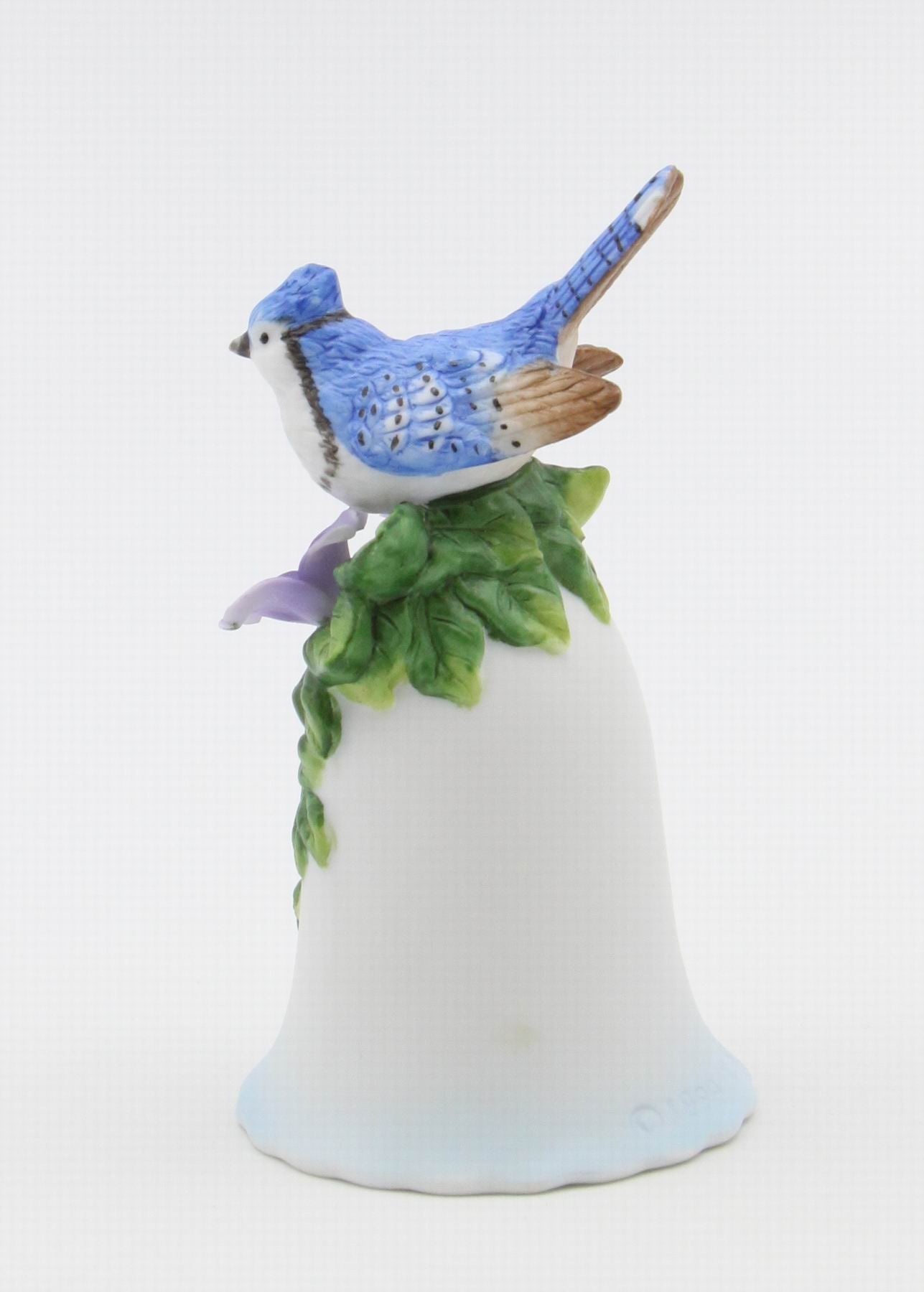 Ceramic Blue Jay Bird Bell Birdwatcher Gift Gift for Her Gift for Mom Home Decor - Bell