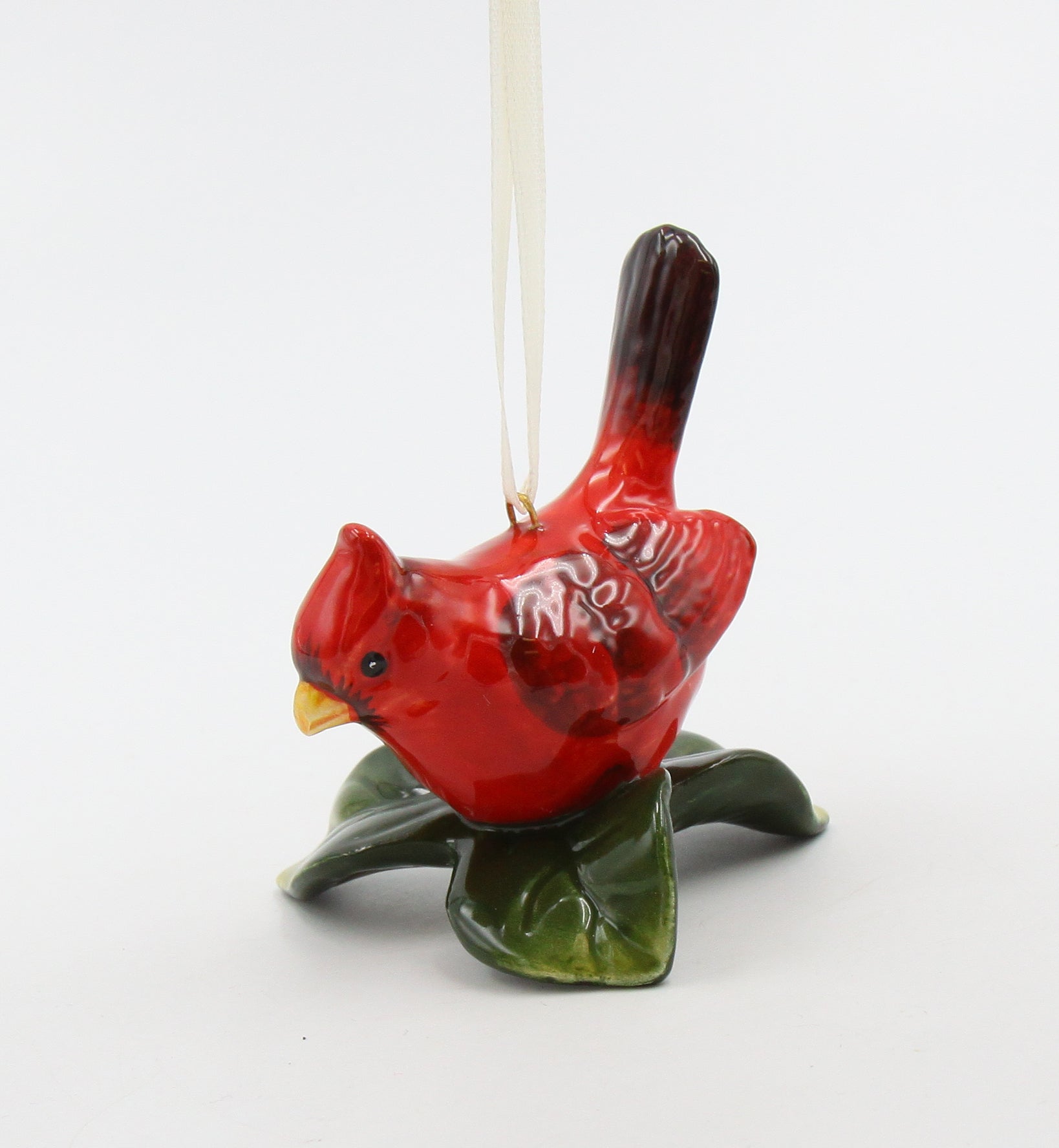 Ceramic Cardinal Bird Ornament Home Décor Gift for Her Gift for Mom Kitchen Décor Christmas Décor Birdwatcher Gift