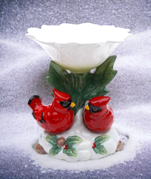 Ceramic Cardinal Birds Candy Dish Home Décor Gift for Her Gift for Mom Kitchen Décor Birdwatcher Gift Vintage Decor