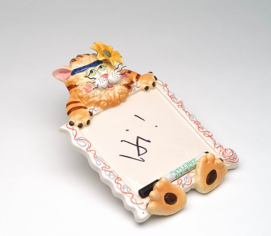 Ceramic Cat Message Board Home Décor Gift for Her Gift for Mom Kitchen Décor Cat Lovers Gift Pet Loss Gift - message