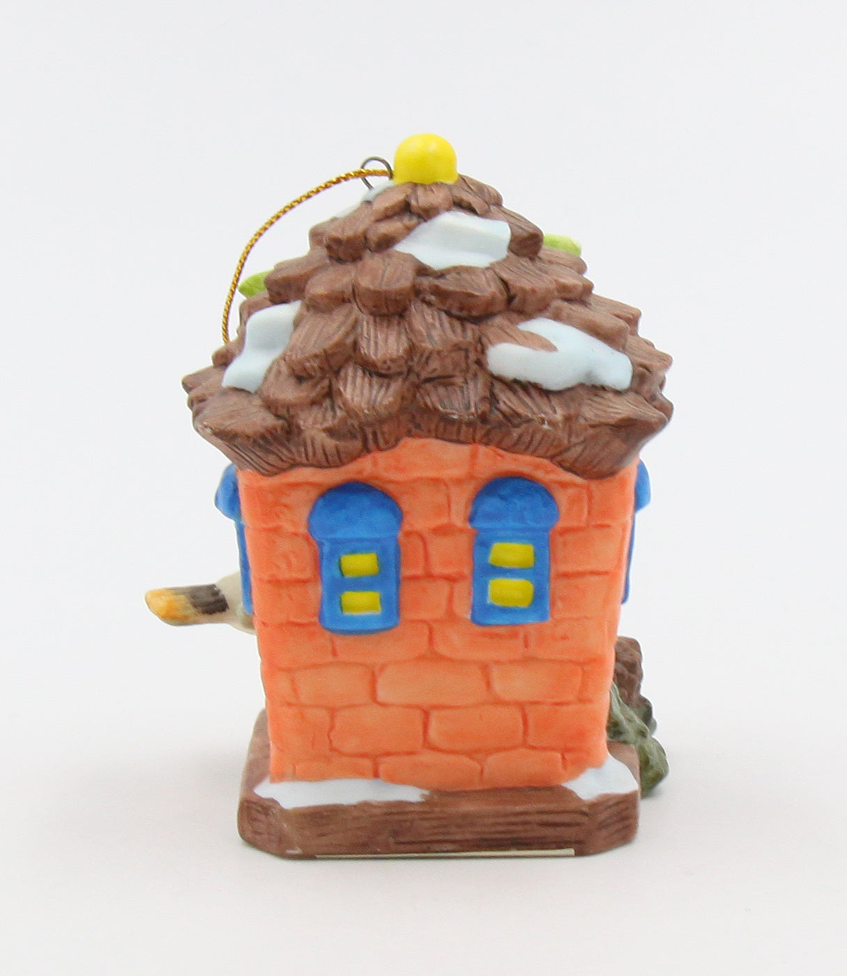 Ceramic Chickadee Bird with Birdhouse Light Cover Ornament Home Decor Christmas Decor Gift for Bird Watcher Gift