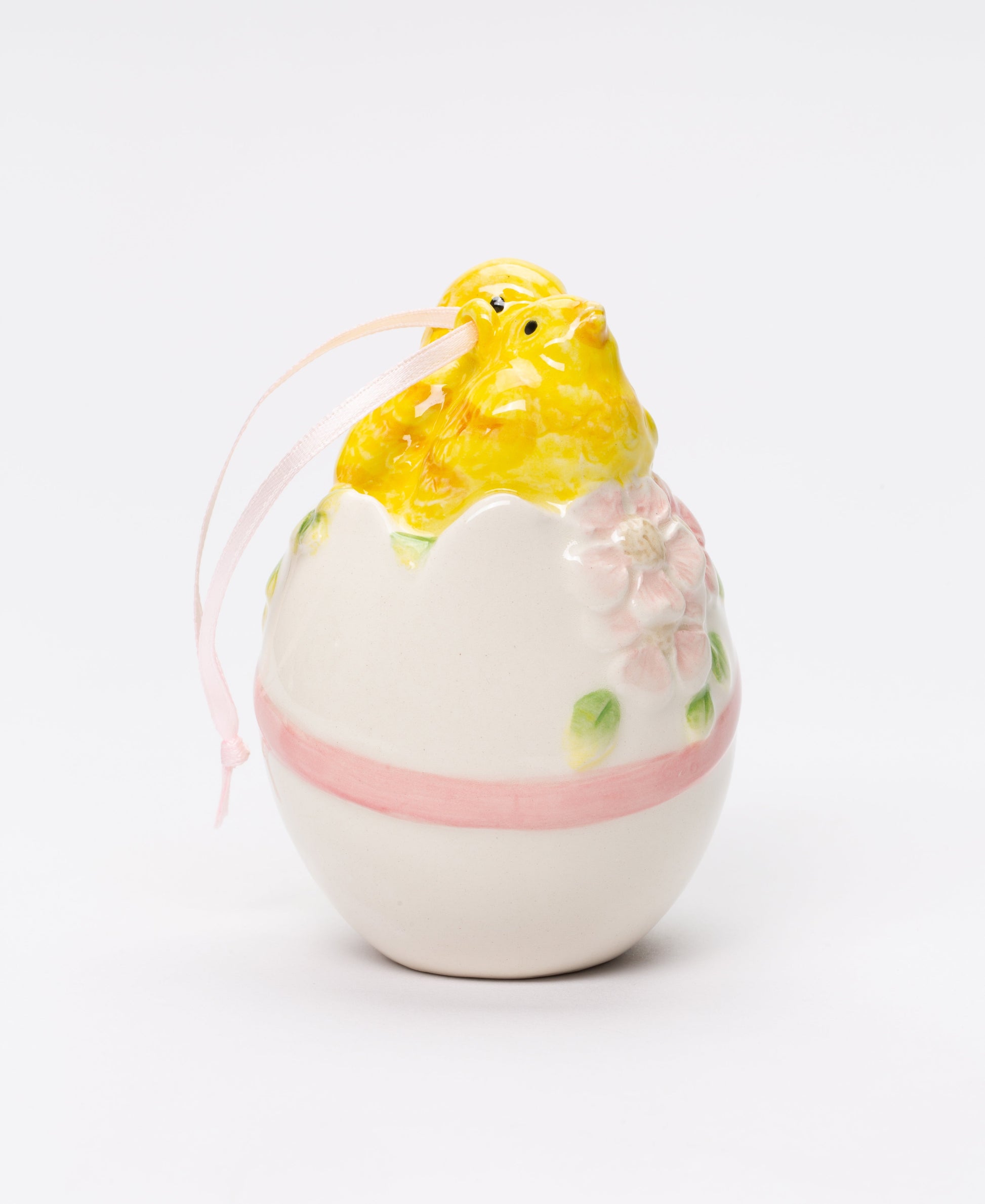 Ceramic Chicks in Egg Ornament Home Décor Gift for Her Gift for Mom Kitchen Décor Spring Décor Easter Décor - Ornament