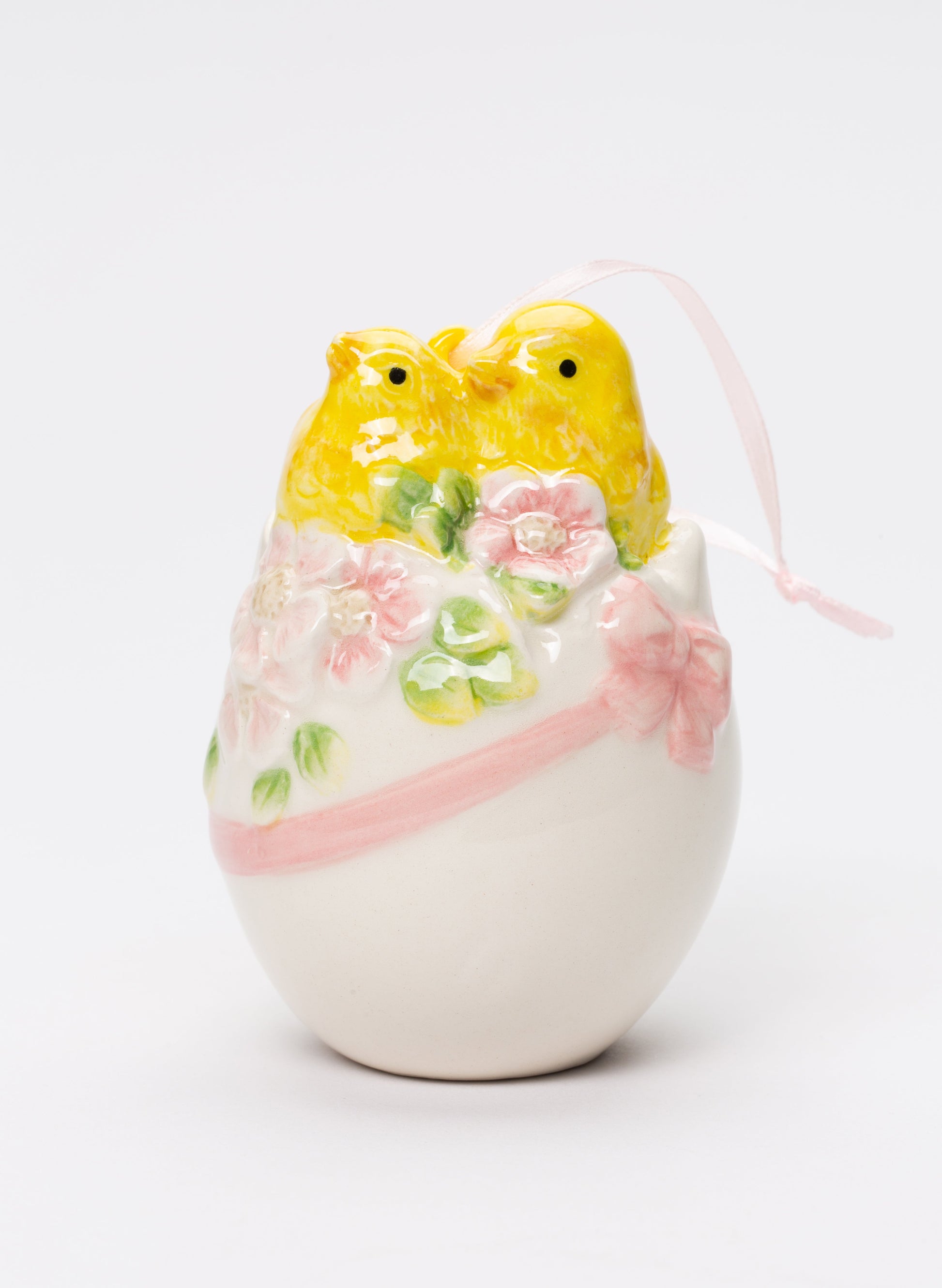 Ceramic Chicks in Egg Ornament Home Décor Gift for Her Gift for Mom Kitchen Décor Spring Décor Easter Décor - Ornament