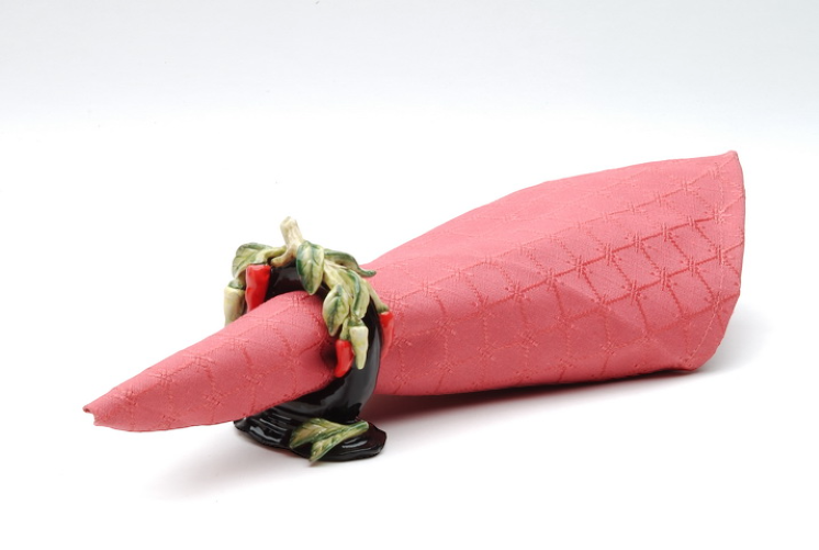 Ceramic Chili Pepper Napkin Rings-Set of 4 Home Décor Gift for Her Gift for Mom Kitchen Décor Farmhouse Décor - Napkin