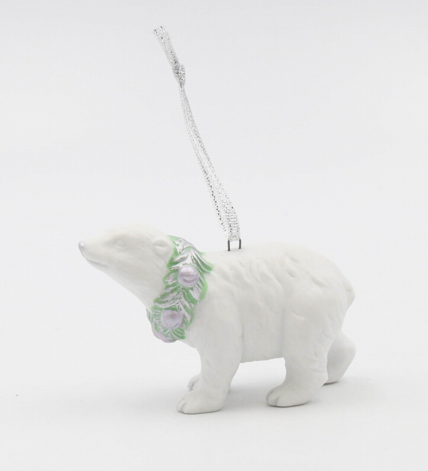 Ceramic Christmas Decor Polar Bear Ornament Home Décor Gift for Her Mom Him Dad Christmas tree Décor Wall Decor