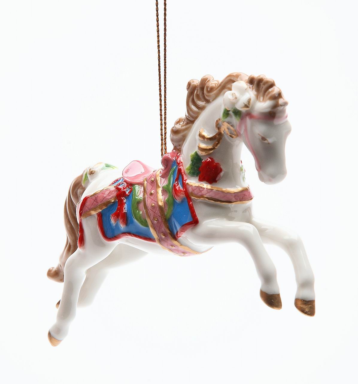 Ceramic Christmas Fantasia Horse Ornament Home Décor Gift for Her Mom Him Dad Christmas tree Décor Wall Decor - Holiday