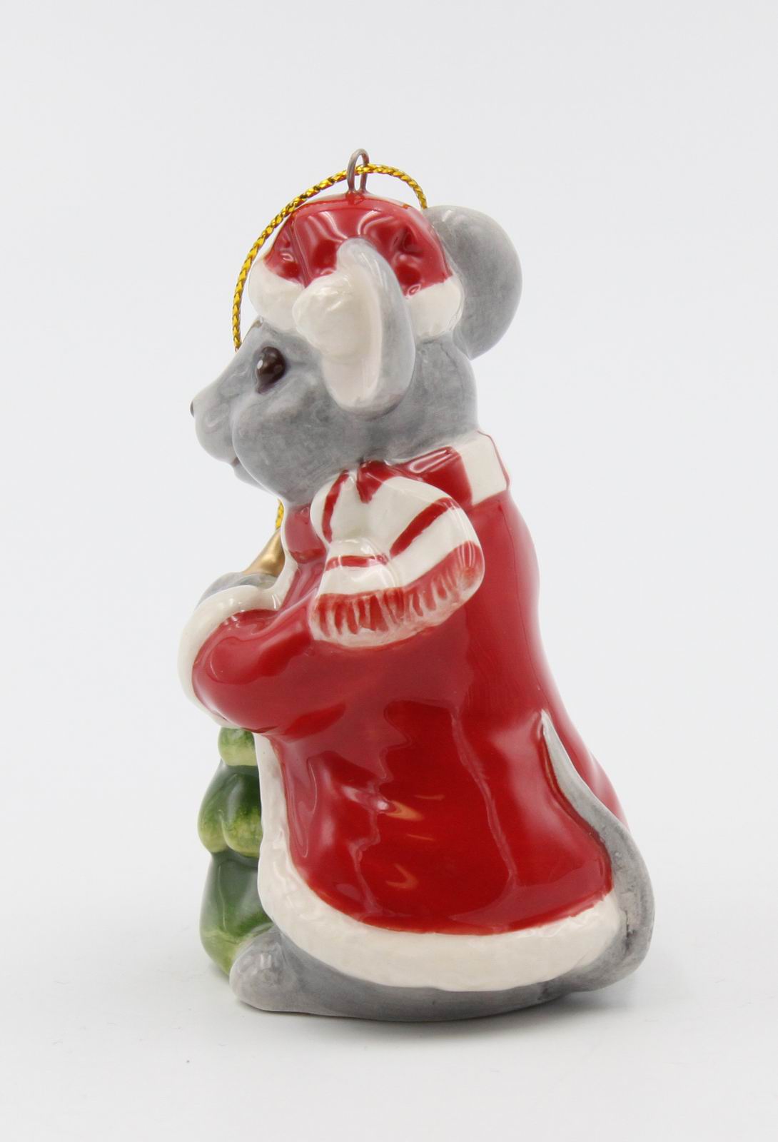Ceramic Christmas Mouse With Tree Ornament Home Décor Gift for Her Gift for Mom Kitchen Décor Christmas Décor - Holiday