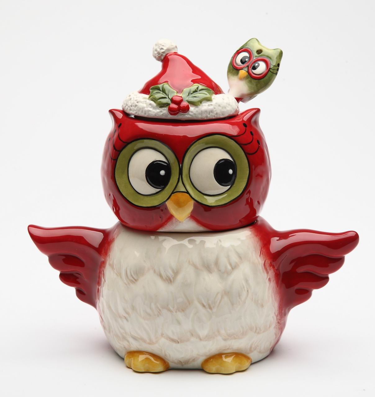 Owl: Sugar & Creamer Set With Spoon - kevinsgiftshoppe