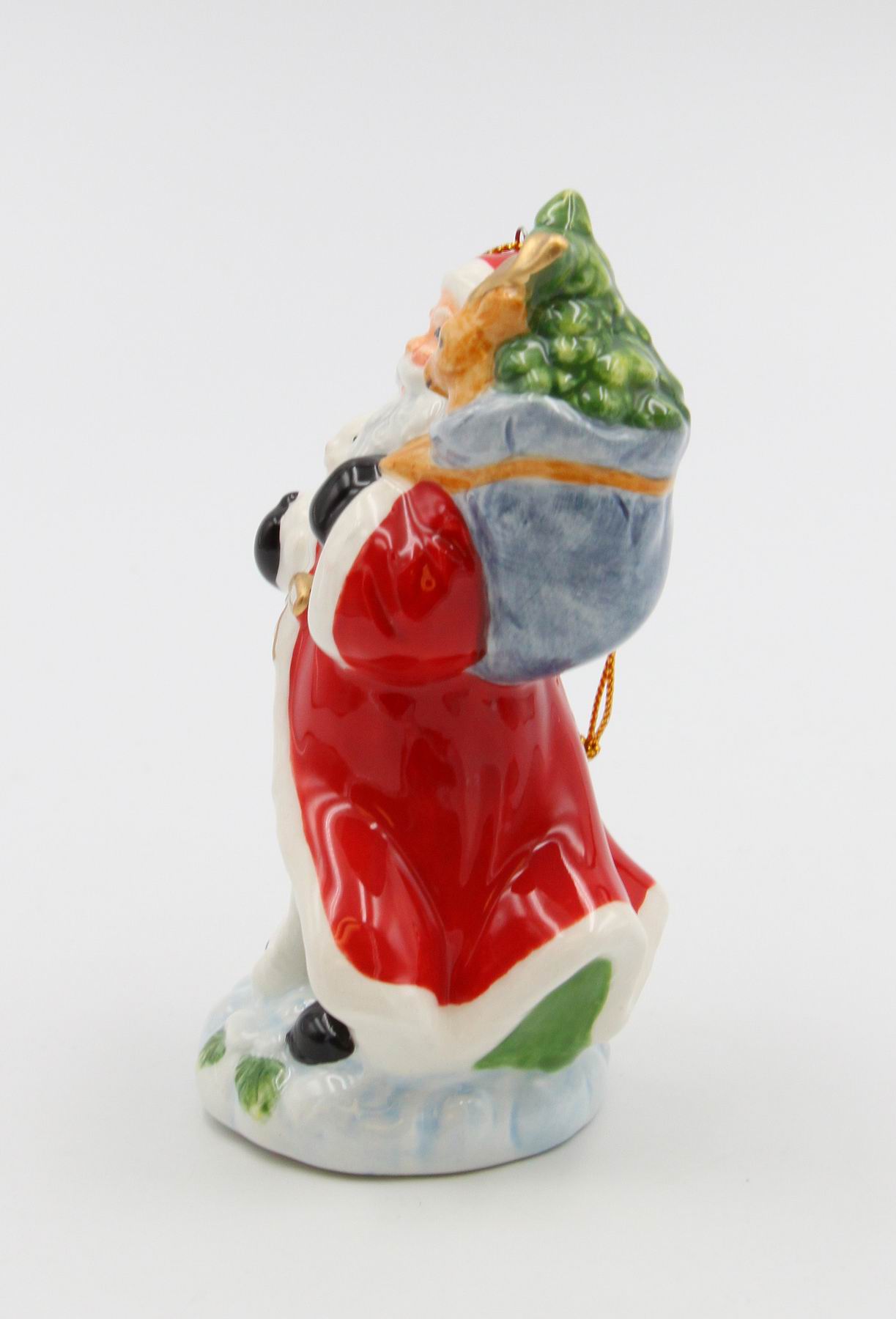 Ceramic Christmas Santa Carrying The Presents Ornament Home Décor Gift for Her Gift for Mom Kitchen Décor Christmas