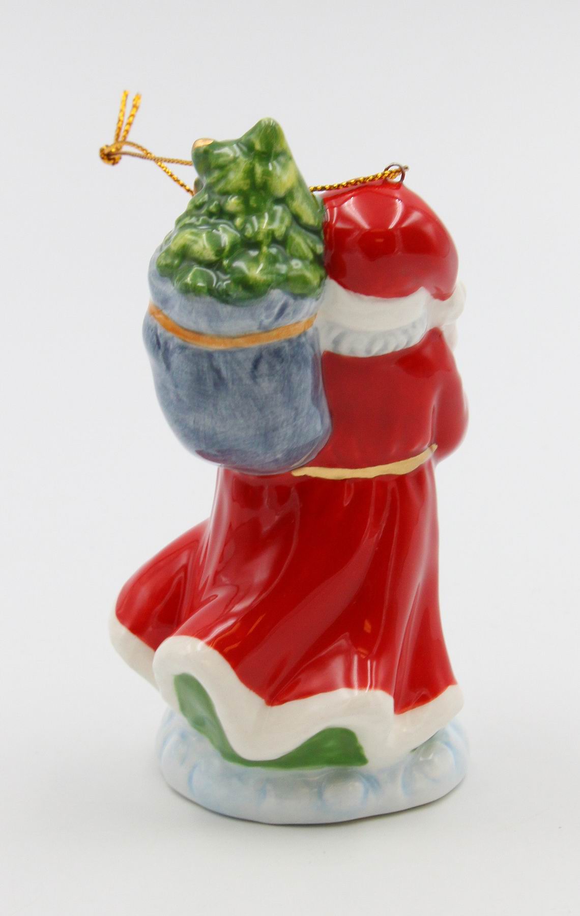 Ceramic Christmas Santa Carrying The Presents Ornament Home Décor Gift for Her Gift for Mom Kitchen Décor Christmas