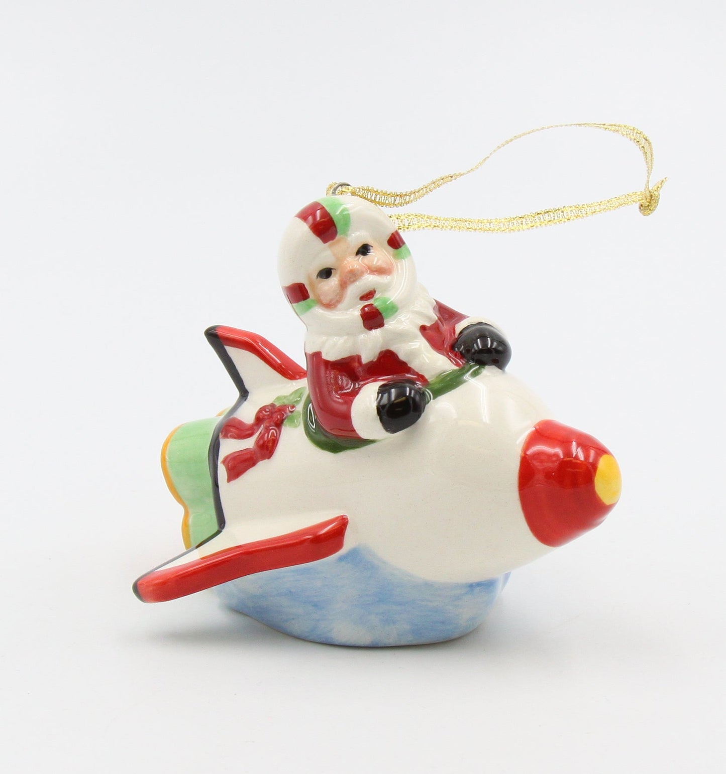 Ceramic Christmas Santa Rocket Ornament Home Décor Gift for Her Gift for Mom Kitchen Décor Christmas Décor - Holiday