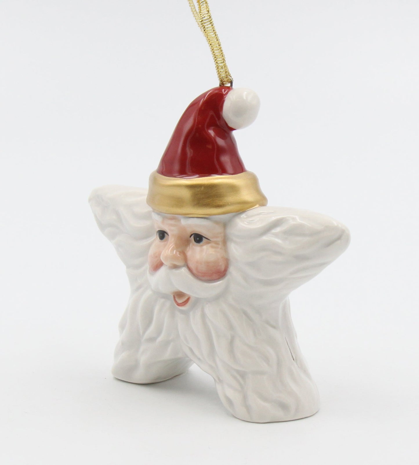 Ceramic Christmas Santa Star Ornament Home Décor Gift for Her Gift for Mom Kitchen Décor Christmas Décor - Holiday